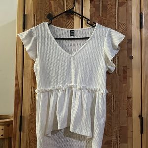 White shein dress top